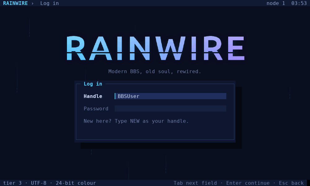 Login form